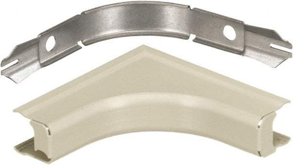 Hubbell Wiring Device-Kellems - 3.33 Inch Long x 0.91 Inch Wide x 3.33 Inch High, Raceway Elbow End - Ivory, For Use with HBL500 Series Raceways and HBL750 Series Raceways - Industrial Tool & Supply