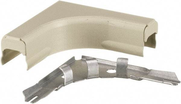 Hubbell Wiring Device-Kellems - 3.16 Inch Long x 0.91 Inch Wide x 3.16 Inch High, Raceway Elbow End - Ivory, For Use with HBL500 Series Raceways and HBL750 Series Raceways - Industrial Tool & Supply