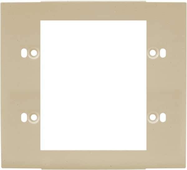 Hubbell Wiring Device-Kellems - 5.12 Inch Long x 4-3/4 Inch High, Rectangular Raceway Plate - Ivory, For Use with HBL4700 Series Raceways and HBL4750 Series Metal Raceways - Industrial Tool & Supply