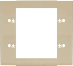 Hubbell Wiring Device-Kellems - 5.12 Inch Long x 4-3/4 Inch High, Rectangular Raceway Plate - Ivory, For Use with HBL4700 Series Raceways and HBL4750 Series Metal Raceways - Industrial Tool & Supply