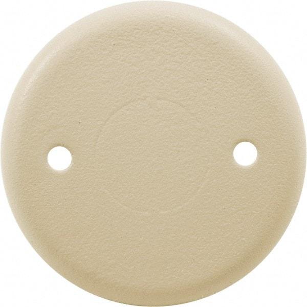 Hubbell Wiring Device-Kellems - 2.4 Inch Wide x 0.24 Inch High, Round Raceway Cover - Ivory, For Use with HBL500 Series Raceways and HBL750 Series Raceways - Industrial Tool & Supply
