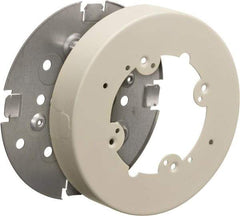 Hubbell Wiring Device-Kellems - 4.19 Inch Wide x 0.38 Inch High, Round Raceway Box - Ivory, For Use with HBL500 Series Raceways and HBL750 Series Raceways - Industrial Tool & Supply