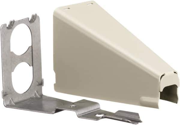 Hubbell Wiring Device-Kellems - 3.89 Inch Long x 1-1/2 Inch Wide x 1.84 Inch High, Raceway Connector Coupling - Ivory, For Use with HBL500 Series Raceways and HBL750 Series Raceways - Industrial Tool & Supply