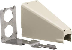 Hubbell Wiring Device-Kellems - 3.89 Inch Long x 1-1/2 Inch Wide x 1.84 Inch High, Raceway Connector Coupling - Ivory, For Use with HBL500 Series Raceways and HBL750 Series Raceways - Industrial Tool & Supply