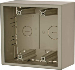 Hubbell Wiring Device-Kellems - 5.06 Inch Long x 2.44 Inch Wide x 4.9 Inch High, Rectangular Raceway Box - White, For Use with PL1 LANTrak Latching Raceways, PP1 PremiseTrak Latching Raceways, PW2 WallTrak Latching Raceways - Industrial Tool & Supply