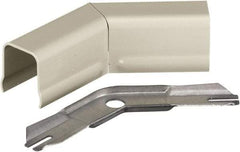 Hubbell Wiring Device-Kellems - 2.7 Inch Long x 0.91 Inch Wide x 2.7 Inch High, Raceway Elbow End - 45°, Ivory, For Use with HBL500 Series Raceways and HBL750 Series Raceways - Industrial Tool & Supply