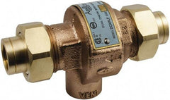 Conbraco - 1/2 Thread, 175 psi WOG Rating, Bronze Dual Check Backflow Preventer Valve - Lead-Free, Use with Potable Water Applications - Industrial Tool & Supply