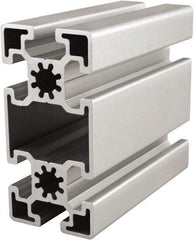 80/20 Inc. - 4 Meters Long x 45 mm Wide x 90 mm Deep, T-Slotted Aluminum Extrusion - Clear Anodized Finish - Industrial Tool & Supply