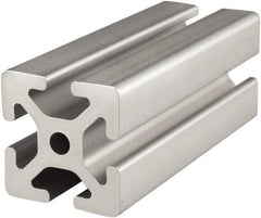 80/20 Inc. - 40mm Wide, Open Shelving Accessory/Component - Aluminum, Clear Anodized Finish, 6 m Long, Use with 15/30/40 Series - Industrial Tool & Supply