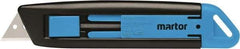 Martor USA - Retractable Utility Knife - Black & Blue Handle - Industrial Tool & Supply