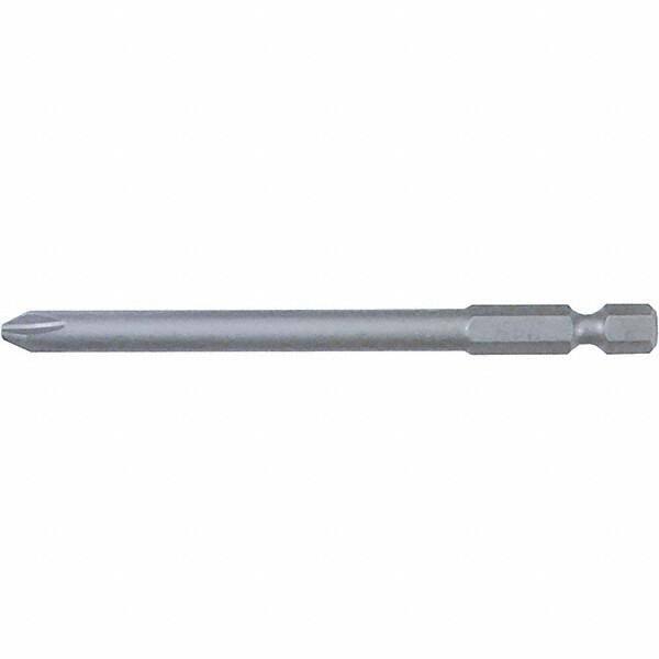 Wiha - #0 Power Bit - 1/4" Drive, 2-3/4" OAL - Industrial Tool & Supply