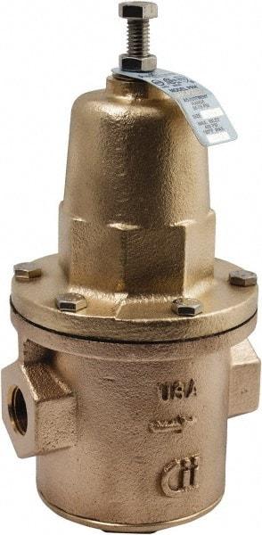 Conbraco - 400 Max psi Direct Pressure Reducing Valve - 1/2" Female NPT Connection, 9-1/4" High x 4.13" Wide, 25 to 75 psi Reduced Pressure Range - Industrial Tool & Supply