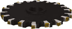 Seco - Arbor Hole Connection, 1.0236" Cutting Width, 3.4764" Depth of Cut, 250mm Cutter Diam, 1.9685" Hole Diam, 7 Tooth Indexable Slotting Cutter - 335.25 Toolholder, L/XNHQ 1407 Insert - Industrial Tool & Supply