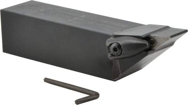 Seco - DVJN, Right Hand Cut, 93° Lead Angle, 1-1/4" Shank Height x 1-1/4" Shank Width, Negative Rake Indexable Turning Toolholder - 6" OAL, VNMG 332 Insert Compatibility, Series Dual Clamp - Industrial Tool & Supply