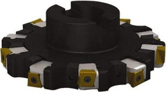 Seco - Shell Mount Connection, 1.0236" Cutting Width, 1.7244" Depth of Cut, 160mm Cutter Diam, 1.5748" Hole Diam, 5 Tooth Indexable Slotting Cutter - R335.25 Toolholder, L/XNHQ 1407 Insert, Right Hand Cutting Direction - Industrial Tool & Supply