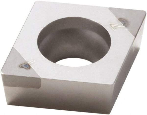 Seco - CCGW32.51 Grade CBN200 PCBN Turning Insert - Uncoated, 80° Diamond, 3/8" Inscr Circle, 5/32" Thick, 1/64" Corner Radius - Industrial Tool & Supply