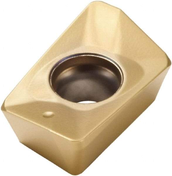 Seco - XOMX120431 M12 Grade F40M Carbide Milling Insert - TiAlN/TiN Finish, 0.1547" Thick, 3.1mm Corner Radius - Industrial Tool & Supply