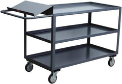Jamco - 1,200 Lb Capacity, 36" Wide x 48" Long x 35" High Heavy Duty Service Cart - 3 Shelf, Steel - Industrial Tool & Supply