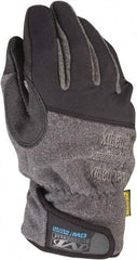 Mechanix Wear - Size S (8) Rubberized Synthetic Leather Cold Protection Work Gloves - For Mechanic's & Lifting, Uncoated, Hook & Loop Cuff, Full Fingered, Black/Gray, Paired - Industrial Tool & Supply