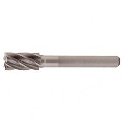 SB-6 Aluminum Cut Solid Carbide Bur-Cylindrical with End Cut - Industrial Tool & Supply