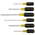 STANLEY® 6 Piece Vinyl Grip DIY Screwdriver Set - Industrial Tool & Supply