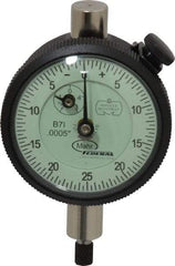 Mahr - 1/8" Range, 0-25-0 Dial Reading, 0.0005" Graduation Dial Drop Indicator - 1-3/4" Dial, 0.05" Range per Revolution, 0.0005" Accuracy, Revolution Counter - Industrial Tool & Supply