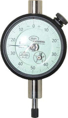 Mahr - 1/4" Range, 0-50-0 Dial Reading, 0.001" Graduation Dial Drop Indicator - 1-3/4" Dial, 0.1" Range per Revolution, 0.001" Accuracy, Revolution Counter - Industrial Tool & Supply