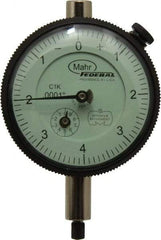 Mahr - 0.02" Range, 0-8 Dial Reading, 0.0001" Graduation Dial Drop Indicator - 2-1/4" Dial, 0.008" Range per Revolution, 0.0001" Accuracy, Revolution Counter - Industrial Tool & Supply