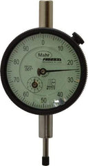 Mahr - 1/2" Range, 0-100 Dial Reading, 0.001" Graduation Dial Drop Indicator - 2-1/4" Dial, 0.1" Range per Revolution, 0.001" Accuracy, Revolution Counter - Industrial Tool & Supply