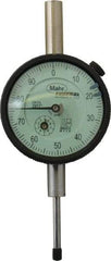 Mahr - 1" Range, 0-100 Dial Reading, 0.001" Graduation Dial Drop Indicator - 2-1/4" Dial, 0.1" Range per Revolution, 0.001" Accuracy, Revolution Counter - Industrial Tool & Supply