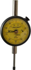 Mahr - 25mm Range, 0-100 Dial Reading, 0.01mm Graduation Dial Drop Indicator - 2-1/4" Dial, 1mm Range per Revolution, 0.02mm Accuracy, Revolution Counter - Industrial Tool & Supply