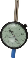 Mahr - 2" Range, 0-100 Dial Reading, 0.001" Graduation Dial Drop Indicator - 2-3/4" Dial, 0.1" Range per Revolution, 0.001" Accuracy, Revolution Counter - Industrial Tool & Supply