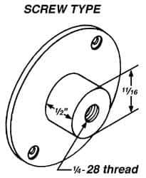 Mahr - Screw Drop Indicator Back - Use with AGD Group 4 Series E/R - Industrial Tool & Supply