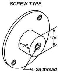 Mahr - Screw Drop Indicator Back - Use with ANSI Group 0 Series A and N - Industrial Tool & Supply