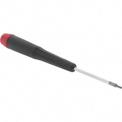 Wiha - 0.05" Precision Miniature Hex Driver - 1-9/16" Bade Length, Tapered Handle, 4-3/4" OAL - Industrial Tool & Supply