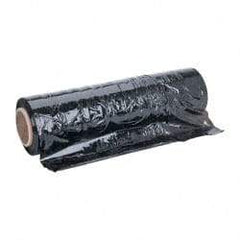 Stretch Associates - 18" x 1,500' 80 Gauge Black Hand Held Stretch & Pallet Wrap for Use with Dispenser - 4 Piece, 80 Gauge, Black - Industrial Tool & Supply