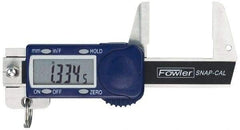 Fowler - 0 to 32mm Range, 0.01mm Resolution, Electronic Caliper - Stainless Steel with 0.9" Stainless Steel Jaws, 0.02mm Accuracy - Industrial Tool & Supply