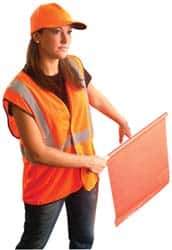 OccuNomix - Size 2X/3XL High Visibility Orange Mesh General Purpose Vest - 52 to 54" Chest, ANSI 107-2015, Hook & Loop Closure, 1 Pocket, Polyester - Industrial Tool & Supply