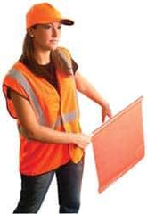 OccuNomix - Size L/XL High Visibility Orange Mesh General Purpose Vest - 44 to 46" Chest, ANSI 107-2015, Hook & Loop Closure, 1 Pocket, Polyester - Industrial Tool & Supply