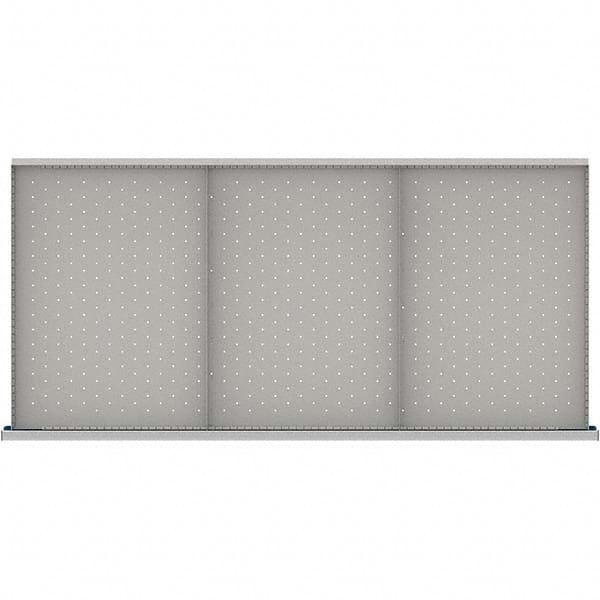 LISTA - 3-Compartment Drawer Divider Layout for 3.15" High Drawers - Industrial Tool & Supply