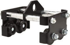 Coffing - 1/4 Ton Capacity Plain Trolley - 2mm to 8.7mm Flange Width, 2-1/4" Wheel Diam, 4" to 24" I-Beam, 27" Min Radius - Industrial Tool & Supply