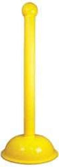 NMC - 41" High, 3" Pole Diam, Warning Post - Yellow - Industrial Tool & Supply