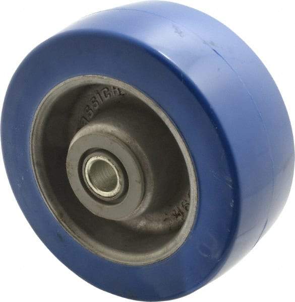 Albion - 5 Inch Diameter x 2 Inch Wide, Polyurethane Caster Wheel - 1,300 Lb. Capacity, 2-3/8 Inch Hub Length, 1/2 Inch Axle Diameter, Sealed Roller Bearing - Industrial Tool & Supply