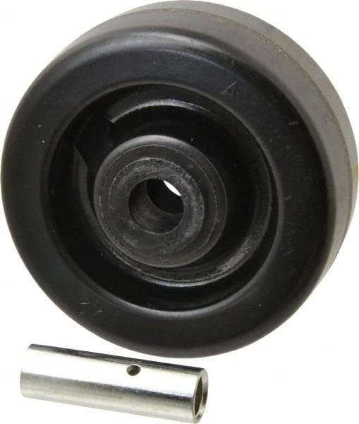 Albion - 5 Inch Diameter x 2 Inch Wide, Phenolic Caster Wheel - 1,000 Lb. Capacity, 2-3/8 Inch Hub Length, 1/2 Inch Axle Diameter, Self-Lube Bearing - Industrial Tool & Supply