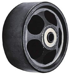 Albion - 6 Inch Diameter x 2 Inch Wide, Semi-Steel Caster Wheel - 1,650 Lb. Capacity, 2-3/8 Inch Hub Length, 1/2 Inch Axle Diameter, Roller Bearing - Industrial Tool & Supply