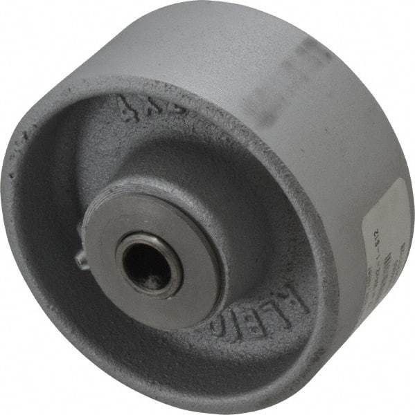 Albion - 4 Inch Diameter x 2 Inch Wide, Semi-Steel Caster Wheel - 900 Lb. Capacity, 2-3/8 Inch Hub Length, 1/2 Inch Axle Diameter, Roller Bearing - Industrial Tool & Supply