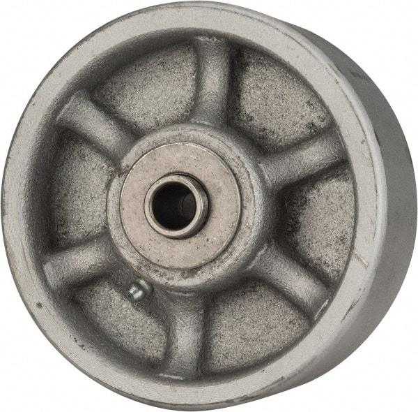 Albion - 5 Inch Diameter x 2 Inch Wide, Semi-Steel Caster Wheel - 1,500 Lb. Capacity, 2-3/8 Inch Hub Length, 1/2 Inch Axle Diameter, Roller Bearing - Industrial Tool & Supply