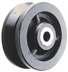 Albion - 4 Inch Diameter x 1-1/2 Inch Wide, Cast Iron Caster Wheel - 1,000 Lb. Capacity, 2 Inch Hub Length, 1/2 Inch Axle Diameter, Roller Bearing - Industrial Tool & Supply