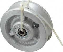 Albion - 4 Inch Diameter x 1-1/2 Inch Wide, Cast Iron Caster Wheel - 600 Lb. Capacity, 1-3/4 Inch Hub Length, 3/8 Inch Axle Diameter, Roller Bearing - Industrial Tool & Supply