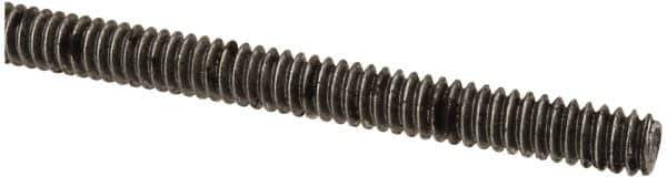 Value Collection - #10-24 UNC (Coarse), 6' Long, Low Carbon Steel Threaded Rod - Oil Finish Finish, Right Hand Thread - Industrial Tool & Supply